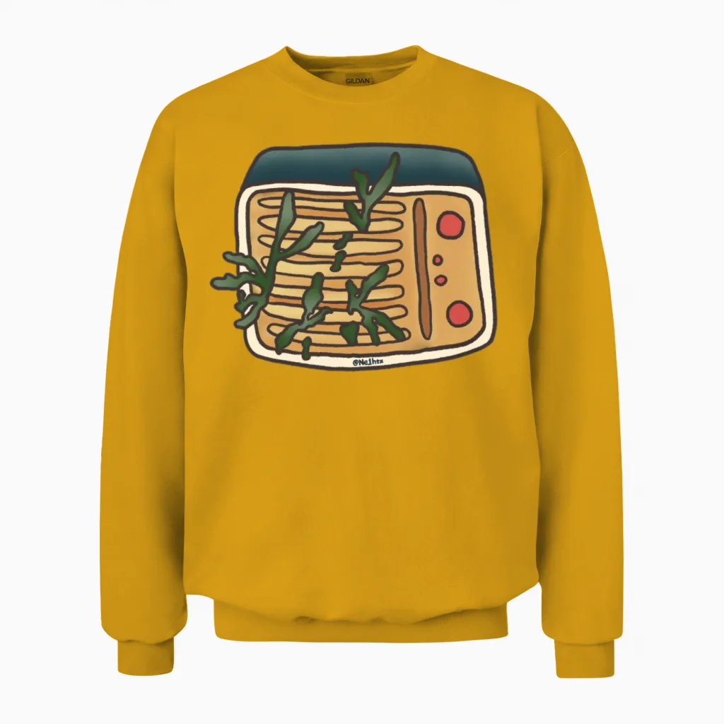 Retro Plant Radio Unisex Sweatshirt - Gold