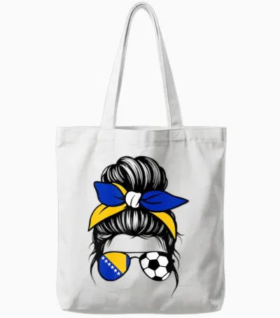 Bosnische Flagge Frauen Stolze Bosnien Fans Girls Tote Bags - White