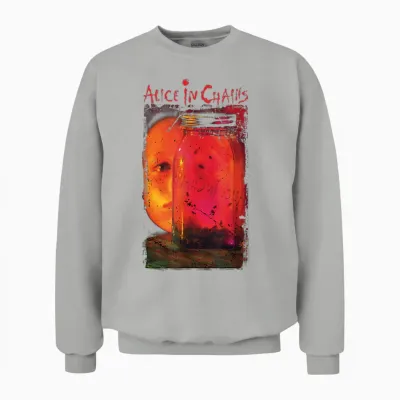 Alice in Chains Pot of Dirt T-Shirt, Black, S Unisex Sweatshirt - Ash