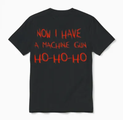 Die Hard Machine Gun Unisex T-Shirt - Black