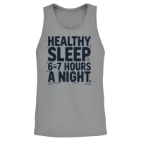 Healthy Sleep 6–7 Hours a Night Unisex Tank Top - Sport Grey – 2