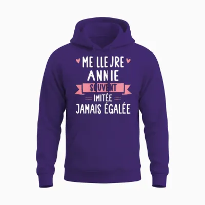 Unique Woman Humour Gift Personalized Name Annie Unisex Hoodie - Purple