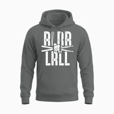 Rudimento Rlrr Lrll Drummer Paradiddle Rock Music Unisex Hoodie - Graphite Heather