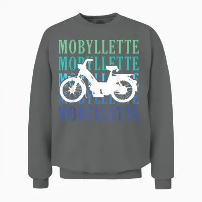 Moped Mob Mobeur Mopeds Boy Man Ritro Unisex Sweatshirt - Graphite Heather