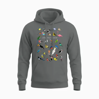 Ornithologeek Unisex Hoodie - Graphite Heather
