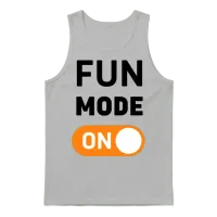 Fun Mode On Unisex Tank Top - Ash – 1
