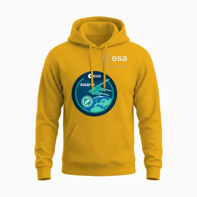 Esa European Space Agency Mission Swarm Unisex Hoodie - Gold