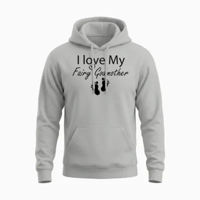 I Love My Fairy Godmother Funny Godmother Gift Unisex Hoodie - Ash