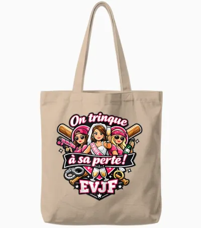 Evjf Femme Future Mariée Mariage Humour Original on Trinque Tote Bags - Natural