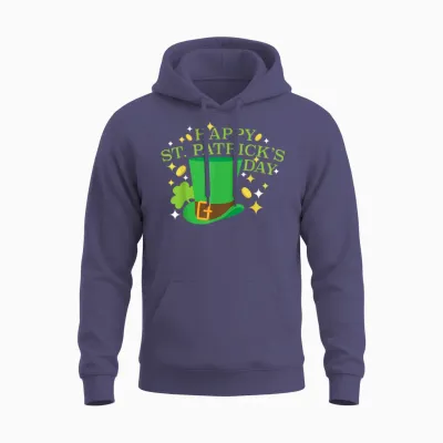 Leprechaun's Choice Happy St. Patrick's Day Paddy's Gear Fun T-Shirt, Black, S Unisex Hoodie - Heather Sport Dark Navy