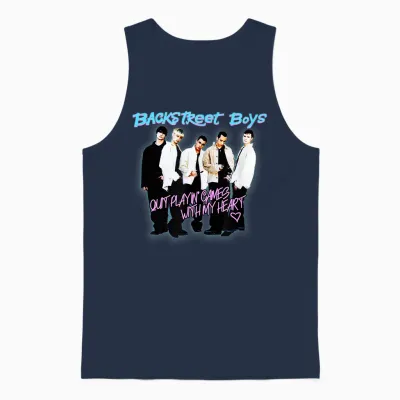 Backstreet Boys – Quit Playing Games Watercolor Unisex Tank Top - Navy