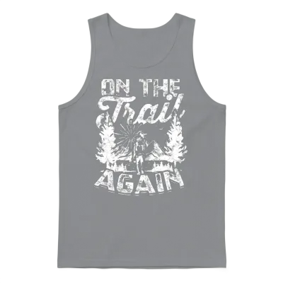 On the Trail Again - Hiking Unisex Tank Top - Sport Grey