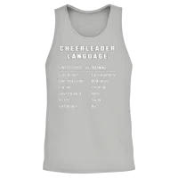 Funny Cheerleader Language Cheerleading Slang Mean Unisex Tank Top - Ash – 2