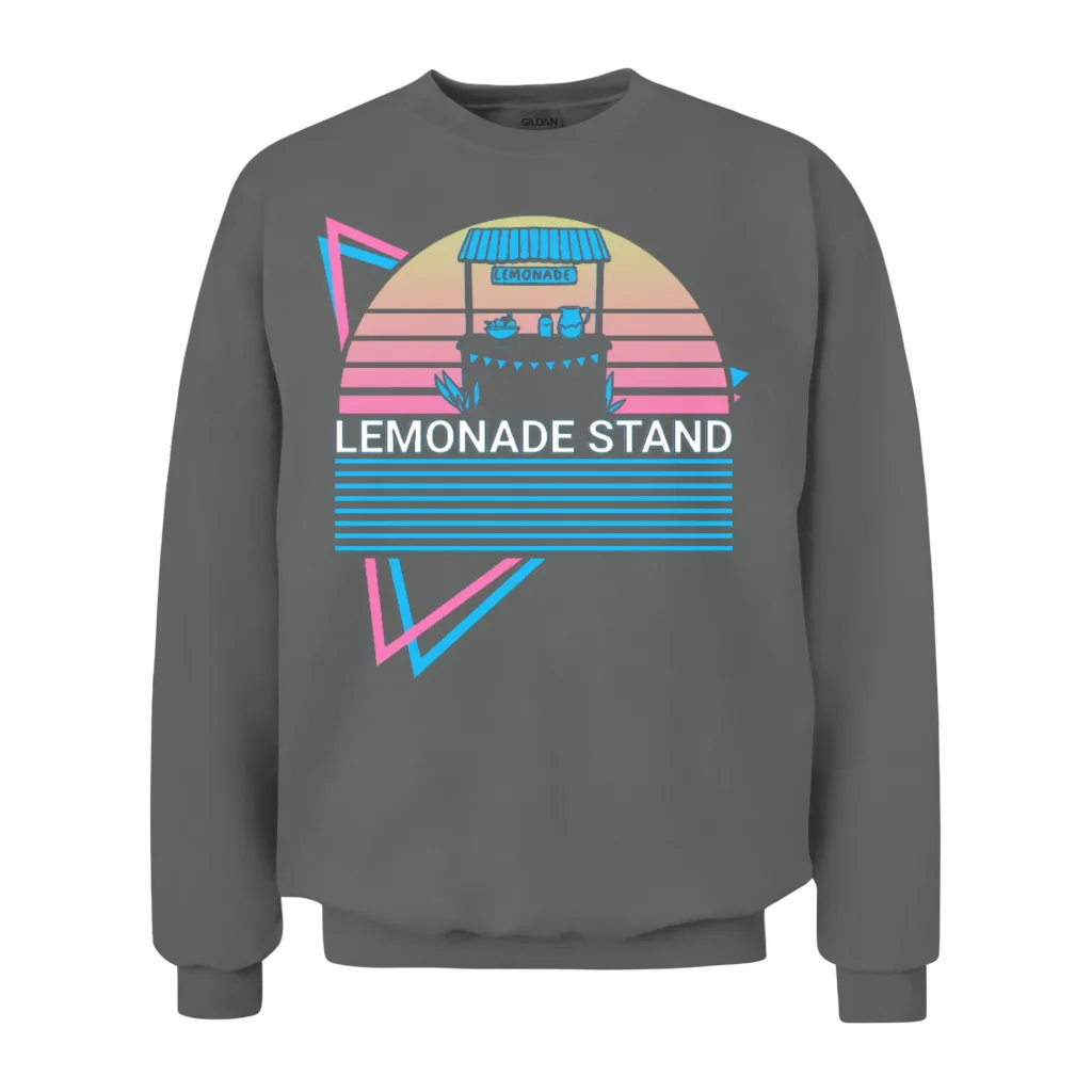 Lemonade Stand Retro Unisex Sweatshirt - Graphite Heather