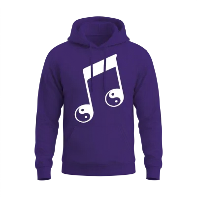 Music Note Unisex Hoodie - Purple
