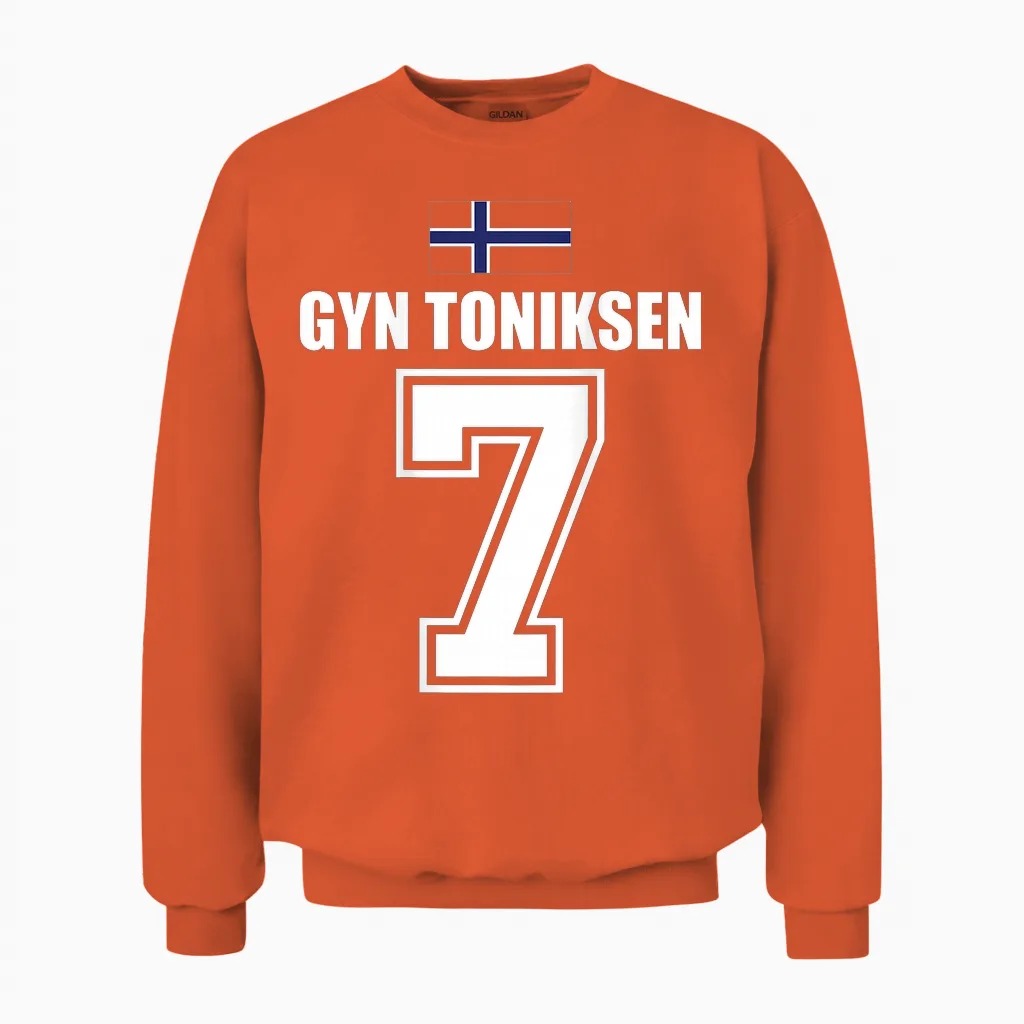 Lustige Namen Norwegen Trikot Für Mallorca Und Die Party Unisex Sweatshirt in Orange
