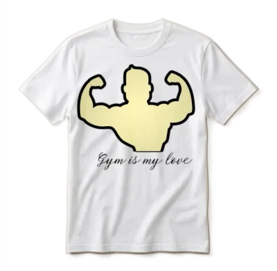 Gym Is My Love Design/ Gym Is Life, Gym Is Calling Unisex T-Shirt - White