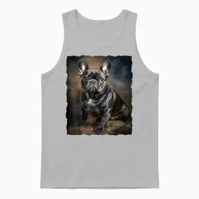 Französische Bulldogge Hunde Design Für Hundeliebhaber Unisex Tank Top - Ash