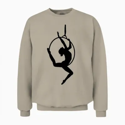Aerial Hoop Unisex Sweatshirt - Sand