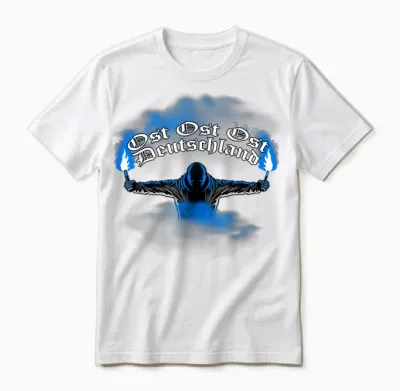 East Germany – Pyrotechnics – Pyro – Bengalo – Blue Unisex T-Shirt - White