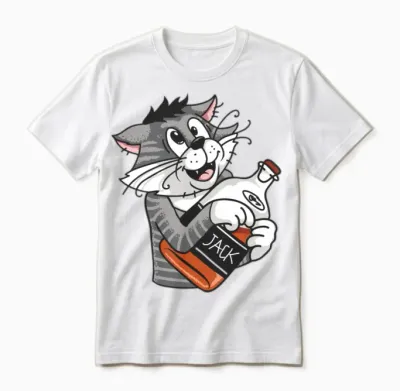 Alco Cat Unisex T-Shirt - White