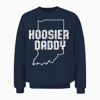 Indiana Hoosier Dad Unisex Sweatshirt - Navy