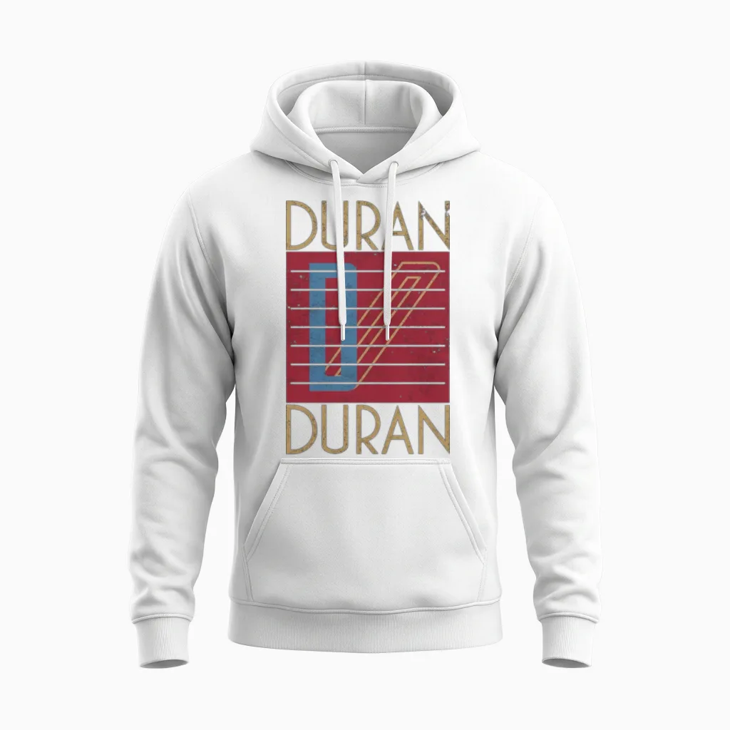 Duran Duran Logo Unisex Hoodie in White