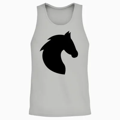 Horse, Horse Head, Horses, Riding, Riding, Rider Unisex Tank Top - Ash