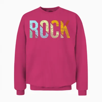 Rock Retro Unisex Sweatshirt - Heliconia