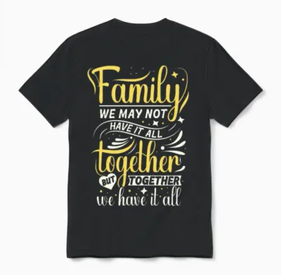 Matching Family Gathering Reunion Family Together Unisex T-Shirt - Black