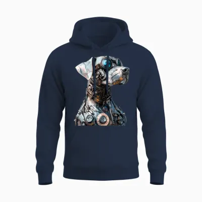 Ai Dog Unisex Hoodie - Navy