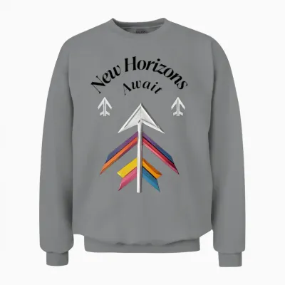 Colorful Directional Arrows Graphic Design Unisex Sweatshirt - Sport Grey