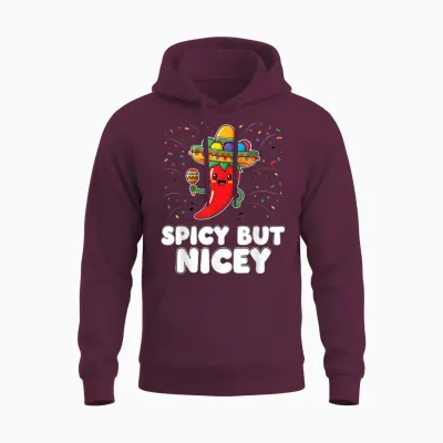 Mexican Chili Fiesta Food Fun Unisex Hoodie - Maroon