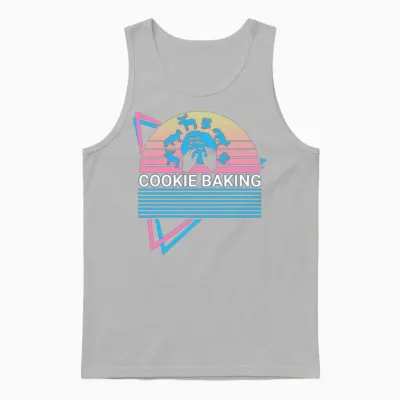 Cookie Baking Baker Retro Unisex Tank Top - Ash