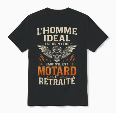 Biker Retirement Motorcycle Gift Funny Man Motorcycle Biker Unisex T-Shirt - Black