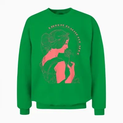 Liberte, Egalite, Fck Afde T-Shirt, Black Unisex Sweatshirt - Irish Green