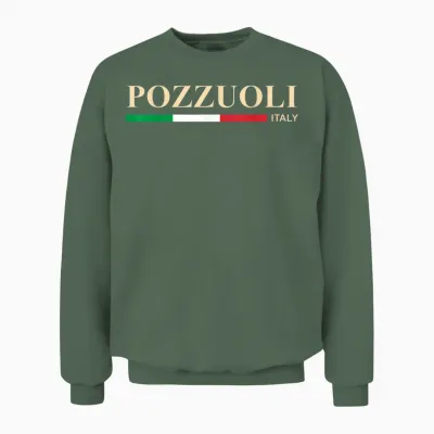 Pouzzoles Italie Unisex Sweatshirt - Military Green