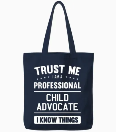 Child Advocate Trust Professional Child Advocates Tote Bags - Navy