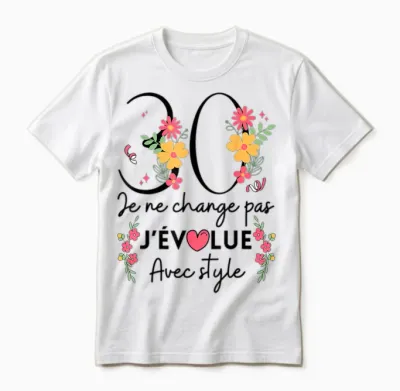 30 Year Old Woman Gift Funny Birthday 30 Years Woman Unisex T-Shirt - White