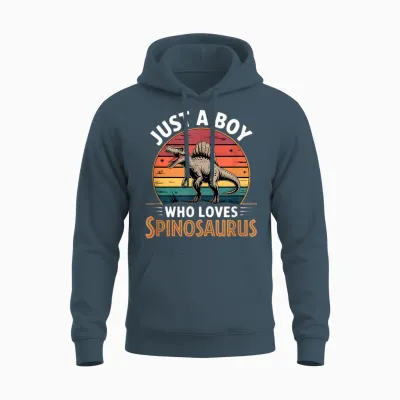 Spinosaurus Boy Unisex Hoodie - Dark Heather