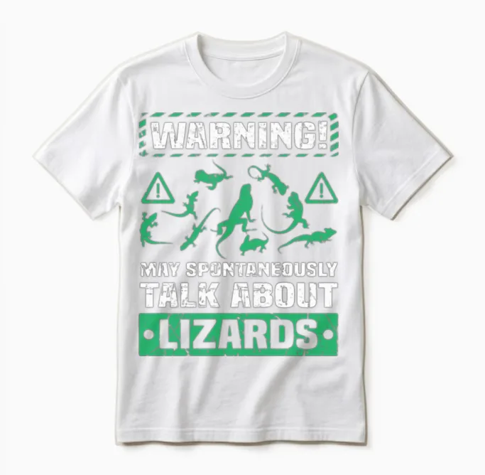 Funny Reptile Lizard - Reptiles & Exotics Unisex T-Shirt in White