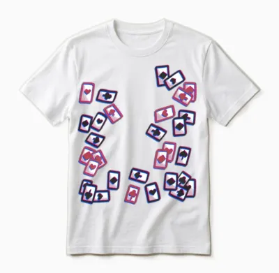 Playing Card Card Game Board Game Unisex T-Shirt - White