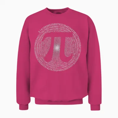 Pi T-Shirt 3,14 Pi Number Symbol Math Science Gift Unisex Sweatshirt - Heliconia