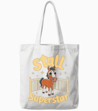 Horses and Humor for Every Horse Lover And Tote Bags - White