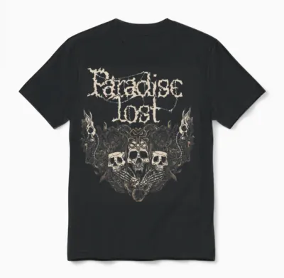 Paradise Lost - 'gotischer Schädel' Unisex T-Shirt - Black