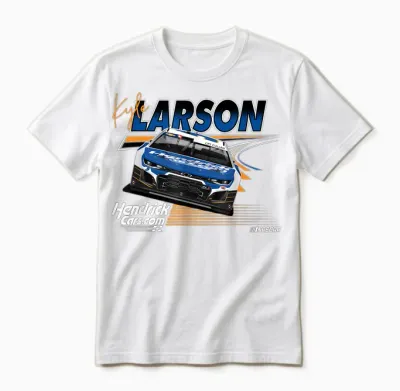 Nascar - Kyle Larson Hendrick Motorsports - Prime Race Lines Unisex T-Shirt - White