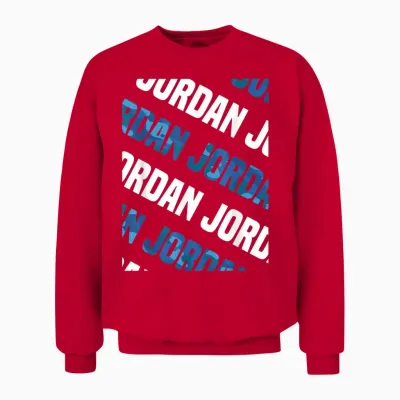Jordan Camo Pattern Blue Camouflage Unisex Sweatshirt - Red