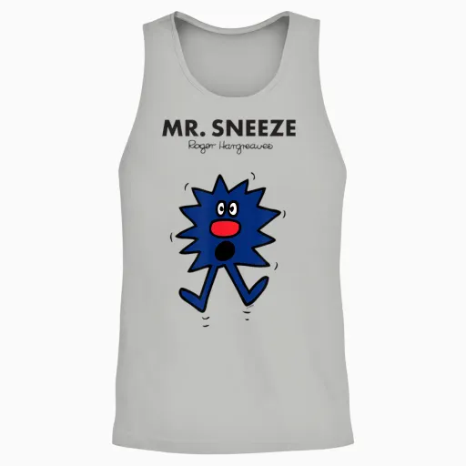 Mr. Men Mr. Sneeze Unisex Tank Top - Ash