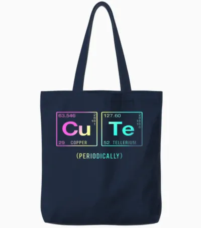 Funny Saying for Scientists & Geeks Tote Bags - Navy