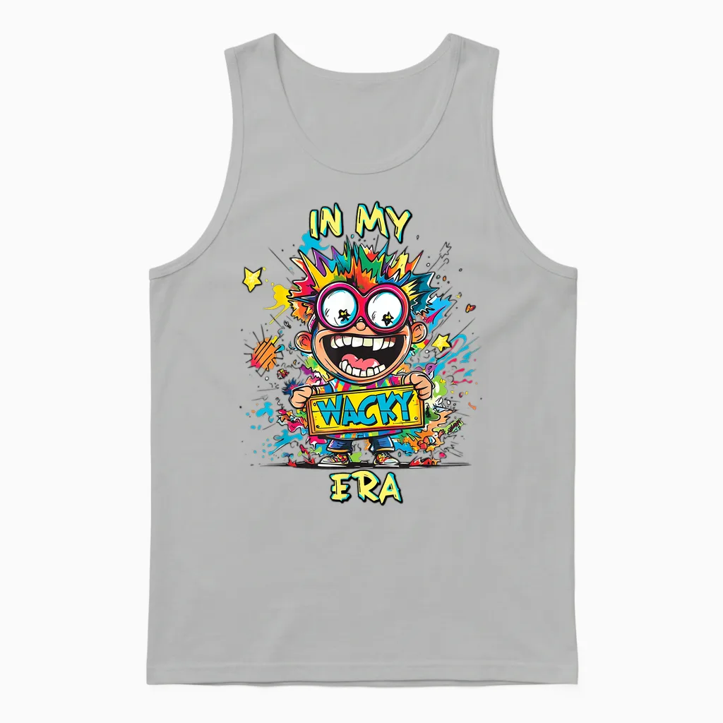 Wacky Outfit | in My Wacky Era for Men, Women And Unisex Tank Top in Ash